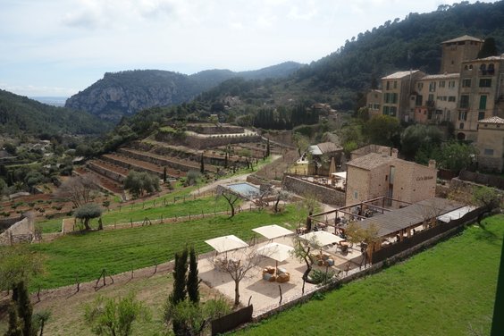 Utsikt från vårt hotell i Valldemossa